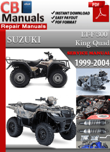 Suzuki King Quad 300 Service Manual Free Download